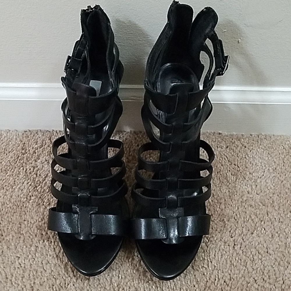 Black Gladiator Sandal